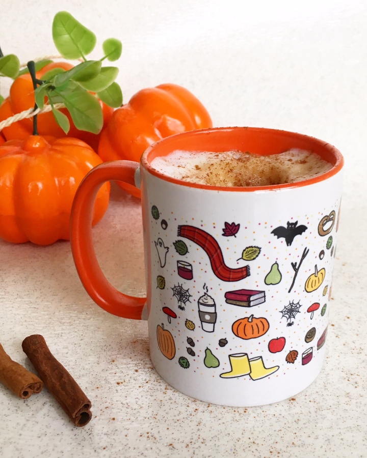 pumpkin spice latte mug automne tradition automne